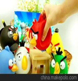 澄海玩具生产基地 生产批发 搪胶环保愤怒的小鸟 6款可供选择