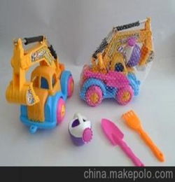 超值沙滩玩具系列 KZ 6220 沙滩工程车 4件庄 汕头玩具生产基地